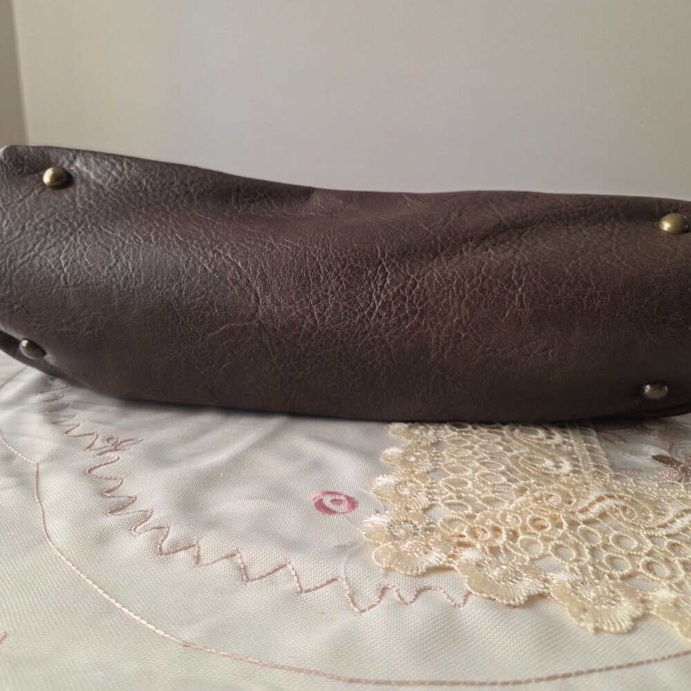 Justine Boho Brown Leather Purse - Picture 3 of 15